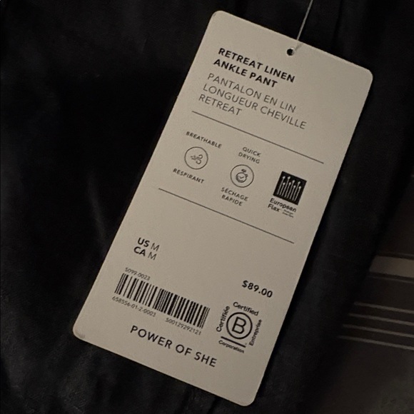 Athleta High Rise Linen Ankle Pant - Picture 5 of 8